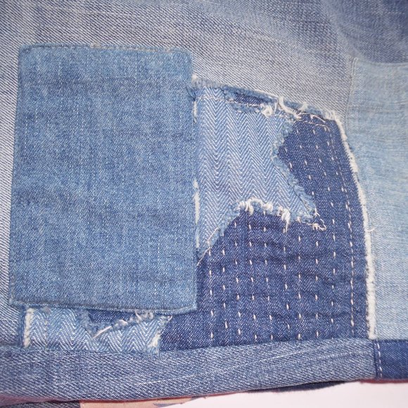 Polo‎ Ralph Lauren Waverly Straight Star Crop Patchwork Fringe Jeans Pants 30 - Picture 10 of 10